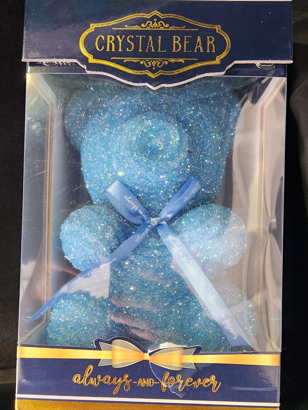 BLUE CRYATAL ALWAYS AND FOREVER BEAR